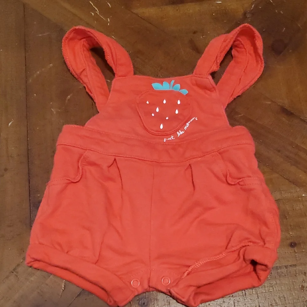 Carter's Red Strawberry Romper